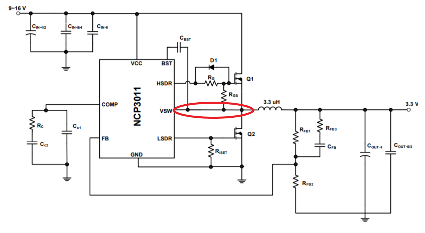 基於ncp3011降壓轉換器的基本波型測試 大大通