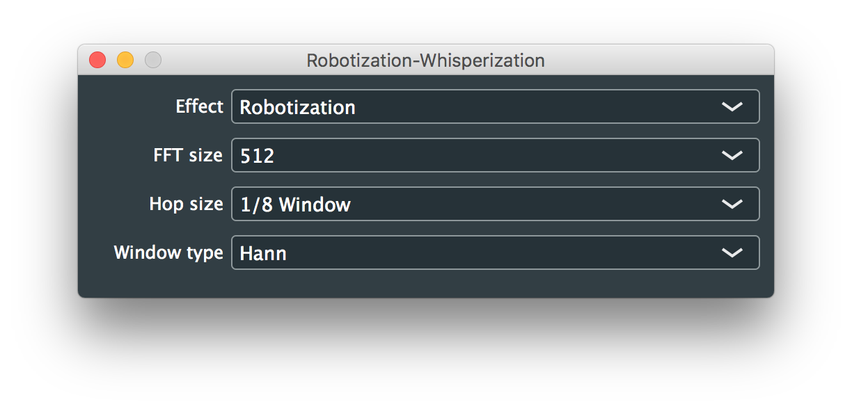 Robotization/Whisperization 