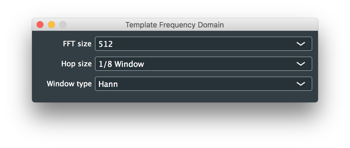 Template Frequency Domain