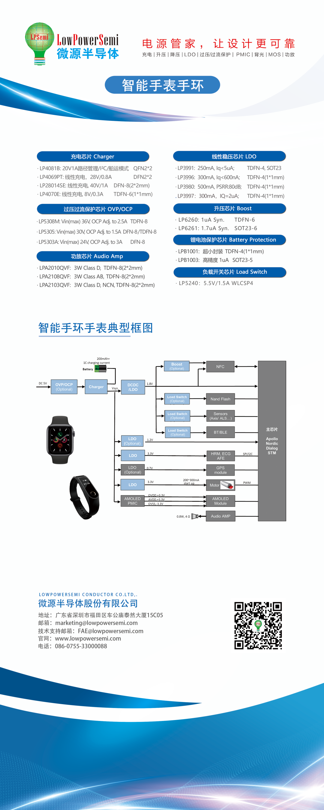 微源手錶手環解決方案
