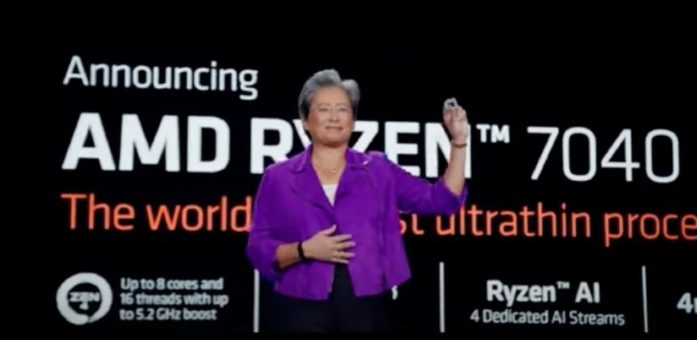 AMD Chair and CEO Dr. Lisa Su在CES的主題演說中表示:人工智慧是科技領域的重要趨勢