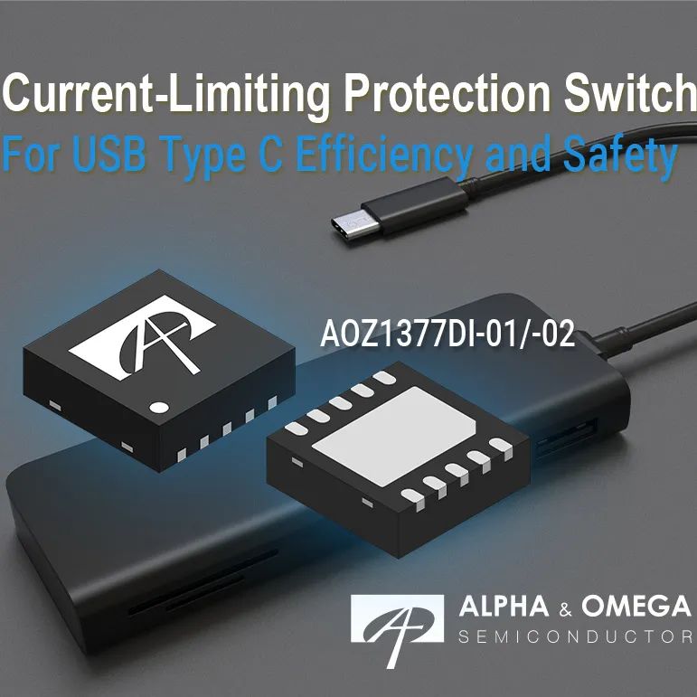 AOZ1377DI 應用於Type-C 20V PD 3.0 Load Switch可提供的優勢