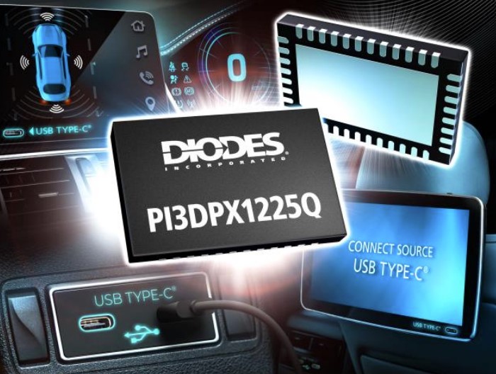 Diodes 公司推出 10Gbps 符合汽車規格的主動交叉多工器PI3DPX1225Q