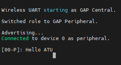圖 4.15 KW45 接收數據後列印的 log 信息