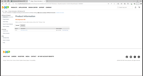 圖 3.2 Product information 界面