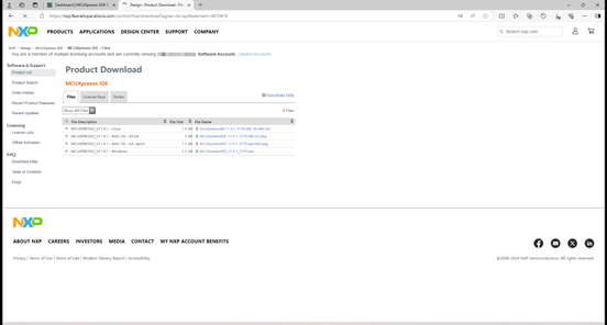 圖 3.3 IDE 軟體版本選擇界面