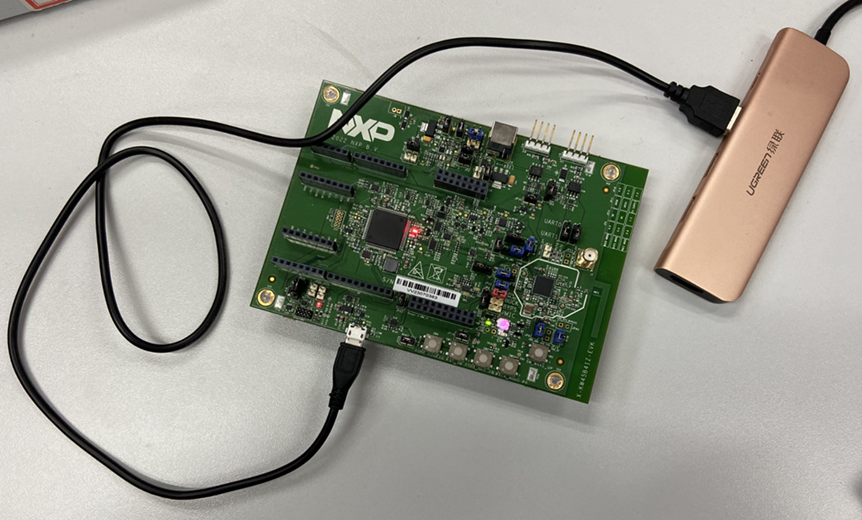 圖 4.1 開發板連接示意圖