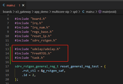 圖 3.11 sp0 工程添加頭文件
