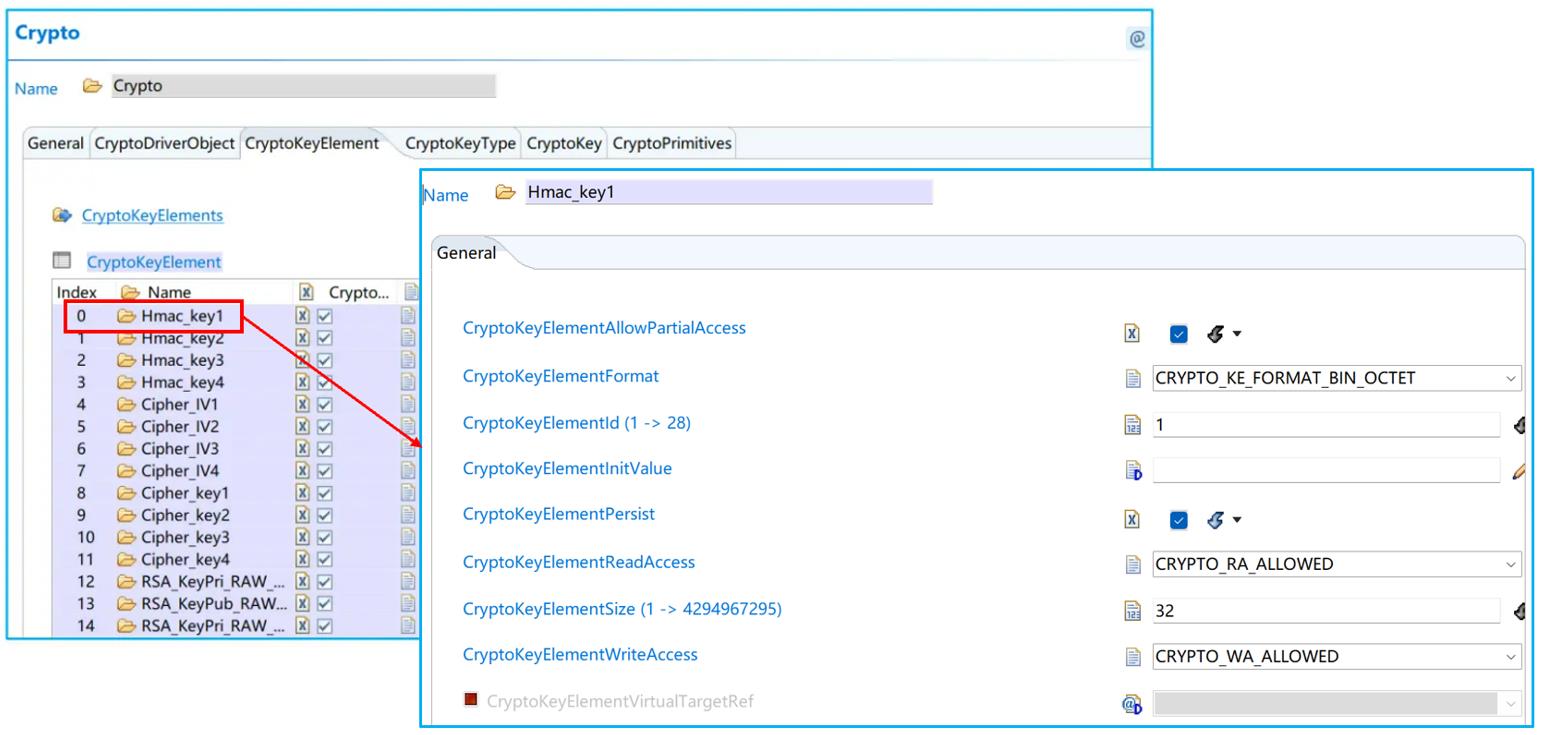 CryptoKeyElement 配置頁面