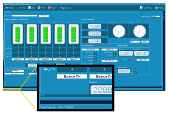 配套軟體運行應用例程