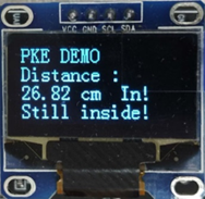 圖 7 鑰匙已在車內(距離僅供參考)