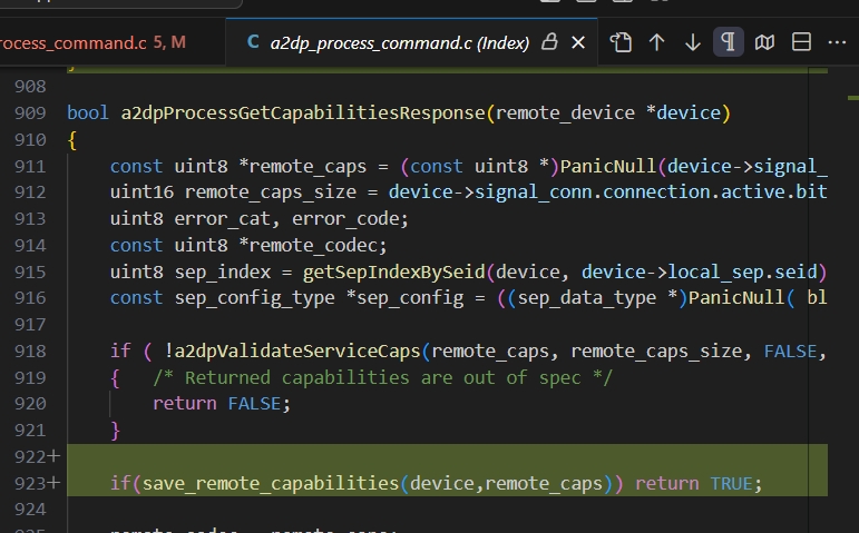 藍牙 | 軟體:獲取藍牙codec支持列表