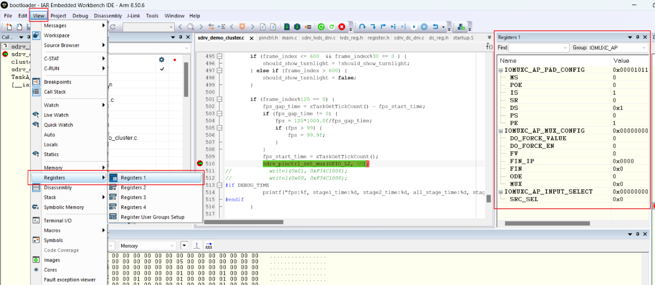 E3 IAR Jlink Debugging Method Introduction