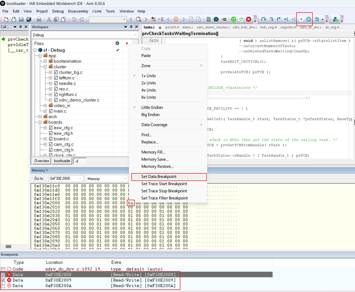 E3 IAR Jlink Debugging Method Introduction