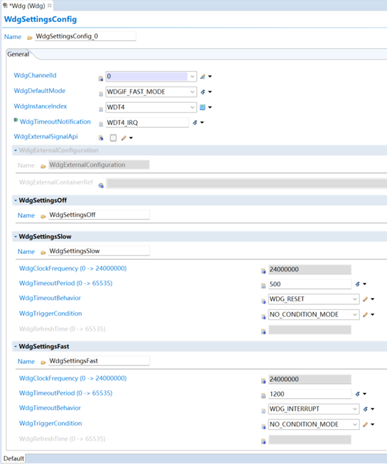 WdgSettingsConfig 配置頁面