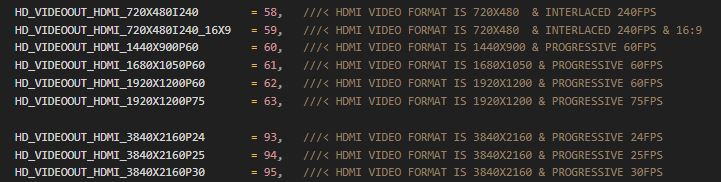 聯詠 NT98530 HDMI 輸出非整數頻率(or幀率)