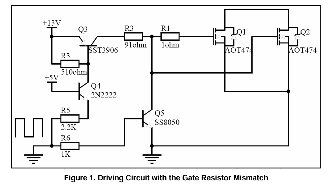 並聯功率MOSFETs 在開關上的應用(1)