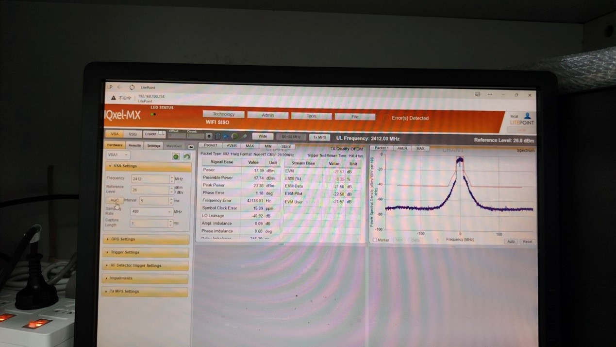 圖5儀器收到的RF信號。