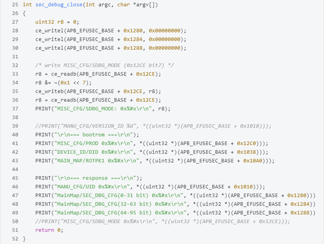 SemiDrive E3 Secure Debug 函數方式驗證