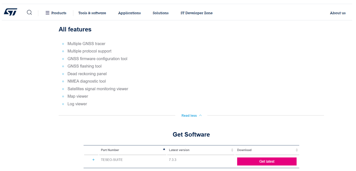 ST-GNSS上位機軟體Teseo-suite pro的常用操作