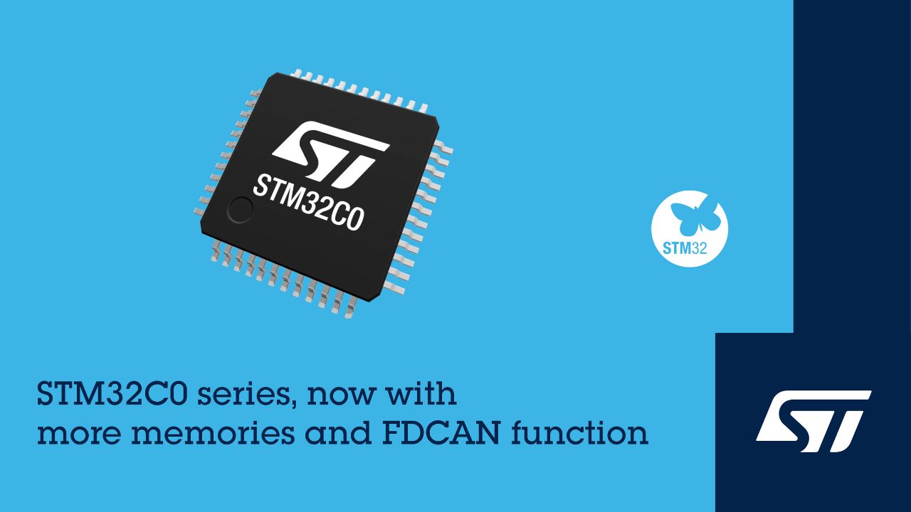 新款產品擴充記憶體、介面與 CAN FD,強化入門級 STM32 系列功能
