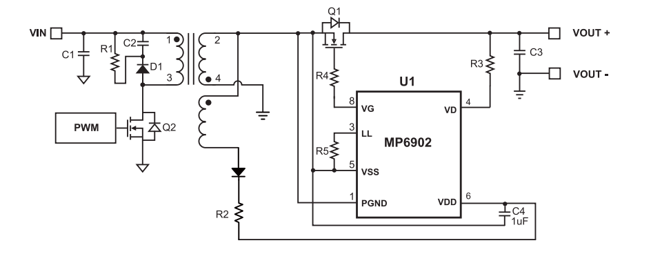 反激式開關電源同步整流控制器MP6902的優化應用