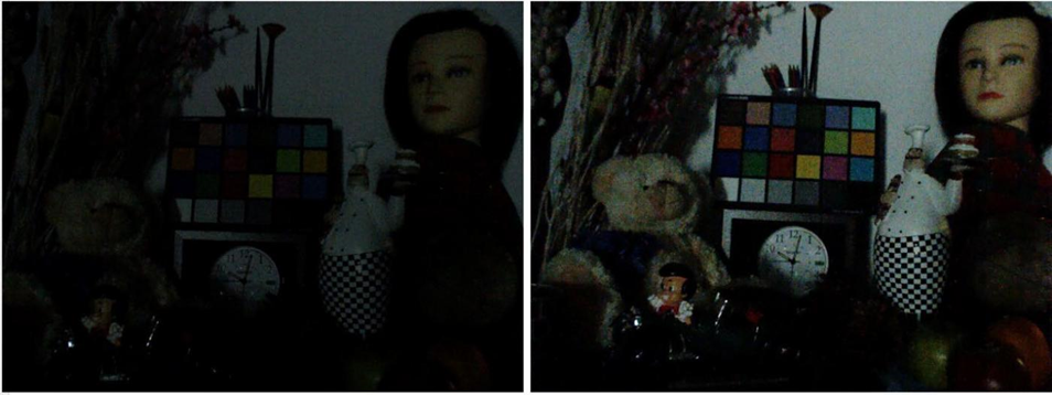 圖 5. 弱光重要性-1 Lux 圖像示例