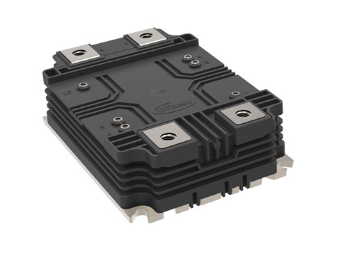 英飛凌首款 XHP™ 3 IGBT 模組具有 3.3 kV 阻斷電壓及 450 A 額定電流的半橋拓撲。為符合客戶需求,同時推出兩種不同的隔離等級:分別為 6 kV 與 10.4 kV 隔離。