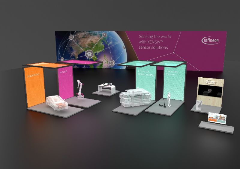 英飛凌「虛擬感測器體驗」(VSE) 數位展會,將著重於汽車、消費性及工業部門。