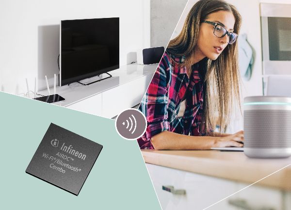 英飛凌AIROC™ Wi-Fi 6/6E 和 Bluetooth® 5.2 組合系列包括業界首款針對 IoT、企業與工業應用的 1x1 Wi-Fi 6/6E 和藍牙 5.2 組合 SoC,,以及首款鎖定多媒體、消費性市場和車用領域的 2x2 Wi-Fi 6/6E 和藍牙 5.2 組合 SoC。